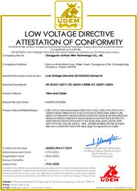 必赢网络游戏平台耐高温电线CE证书